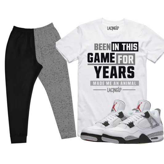 Jordan 4 white cement outfits