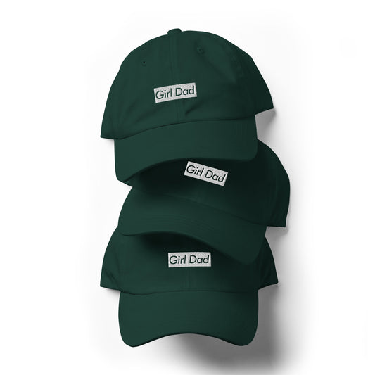 Girl Dad Green Dad Strap back hat