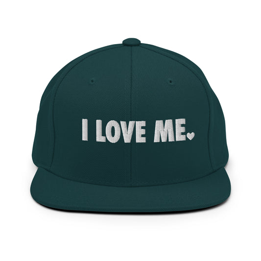 I love me Green Snapback Hat