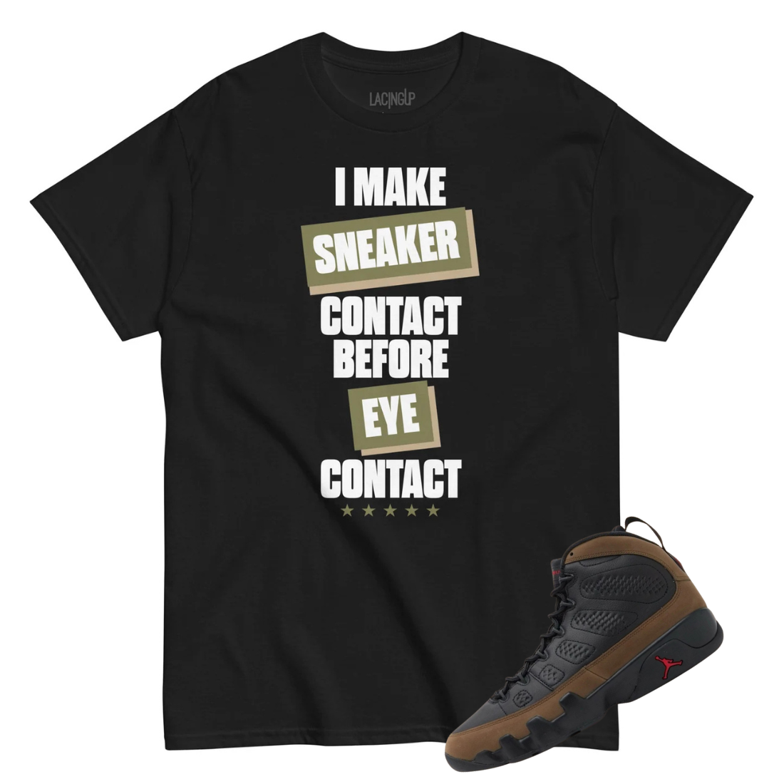 Jordan 9 Olive Perfect Match Tee