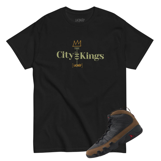 Jordan 9 Olive Cok black tee