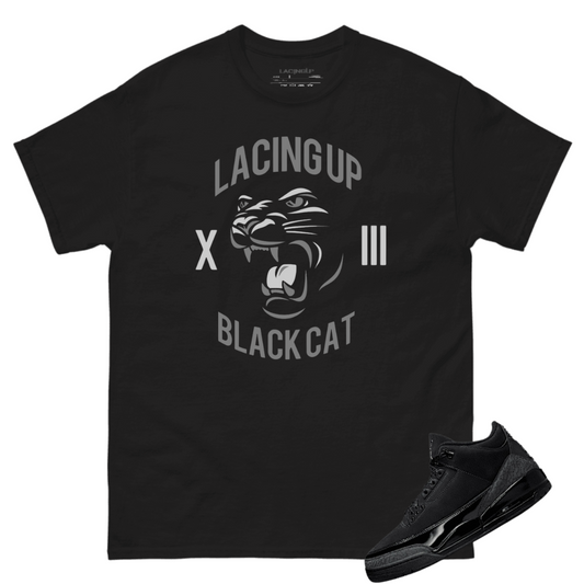Jordan 3 Black Cat black tee