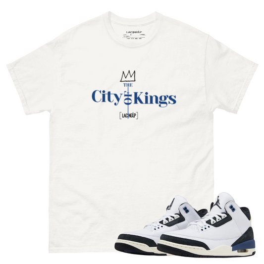 Jordan 3 A ma maniere kings white tee