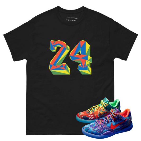 Kobe 8 what the 25 black t-shirt