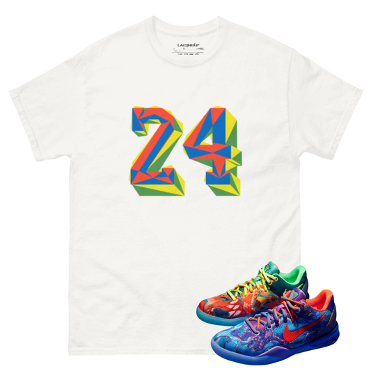 Kobe 8 what the 24 white t-shirt