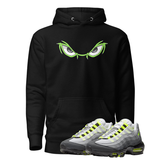 AirMax 95 Neon eyes black hoodie
