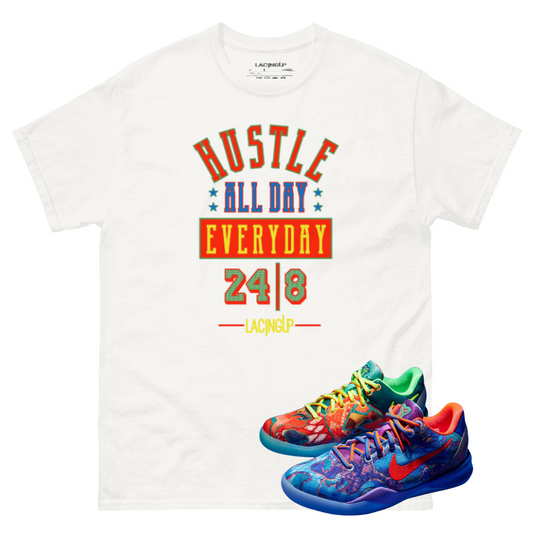 Kobe 8 what the hustle white t-shirt
