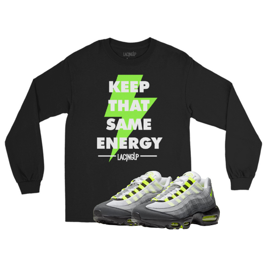 AirMax 95 Neon energy black long sleeve tee