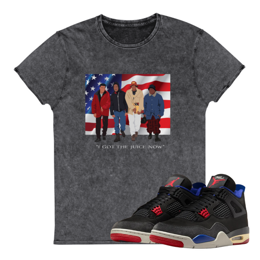Jordan 4 Rare Air juice denim tee