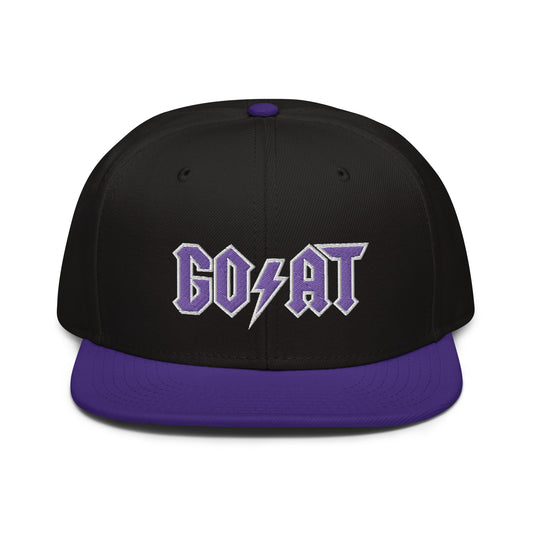 Goat Snapback Hat purple hat
