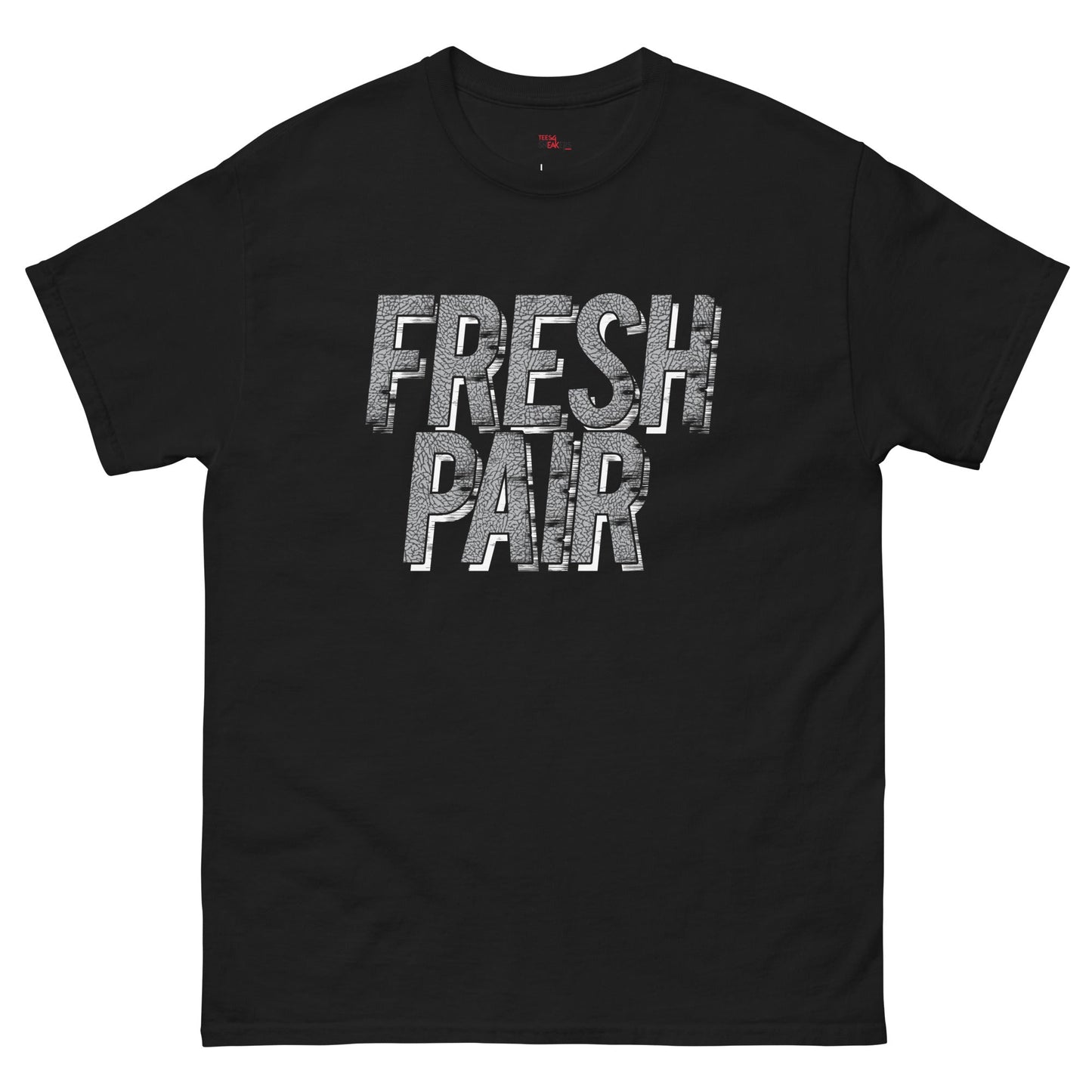 Jordan 3 Cement Grey fresh pair black tee
