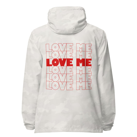 Love me unisex lightweight zip up windbreaker