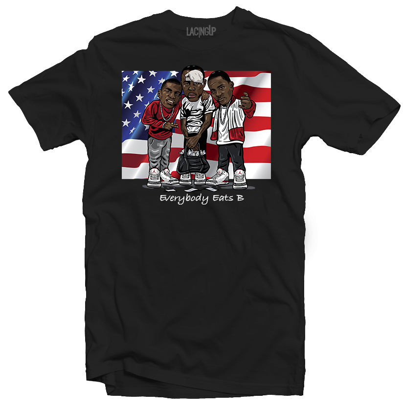 Everybody Eats B Black Tee - SneakerOutfits
