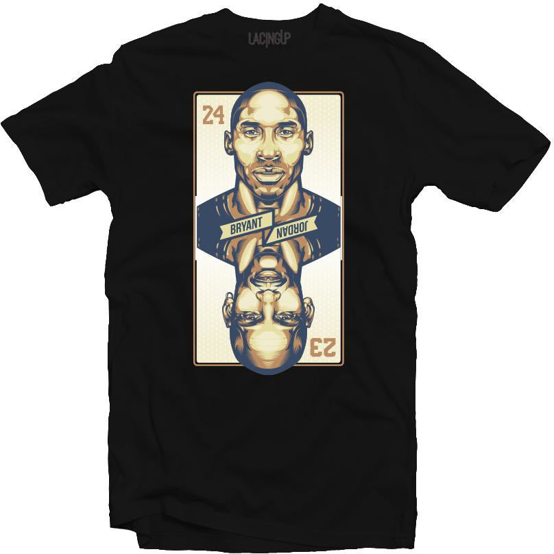KOBE VS MJ BLACK TEE-LACING UP - SneakerOutfits