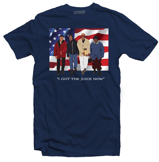 I Got The Juice Navy Blue Tee - SneakerOutfits