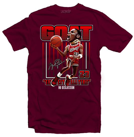 GOAT Jordan Maroon Tee - SneakerOutfits
