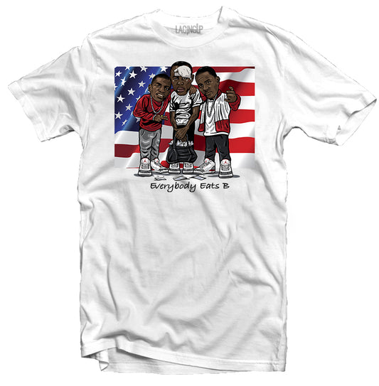 Everybody Eats B White Tee - SneakerOutfits