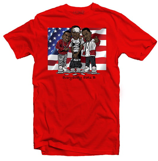 Everybody Eats B Red Tee - SneakerOutfits