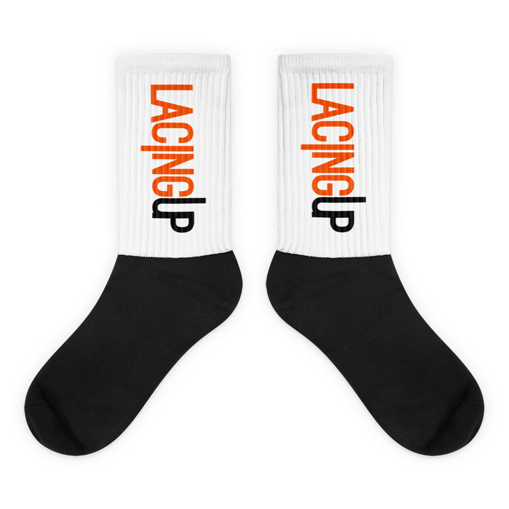 Lacing Up Logo Socks - SneakerOutfits