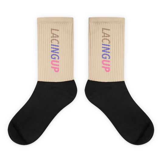 Lacing Up Logo Socks