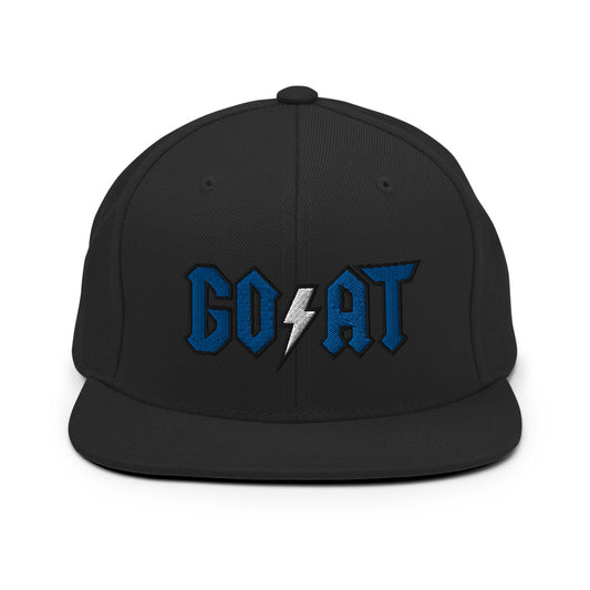 GOAT Black Snapback Hat