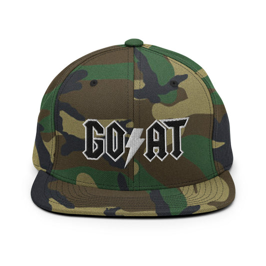 GOAT Camo Snapback Hat - SneakerOutfits