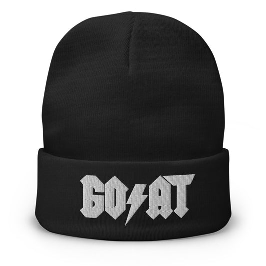 Goat Embroidered Beanie - SneakerOutfits