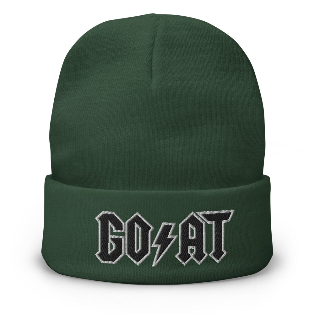 Goat Embroidered Beanie - SneakerOutfits