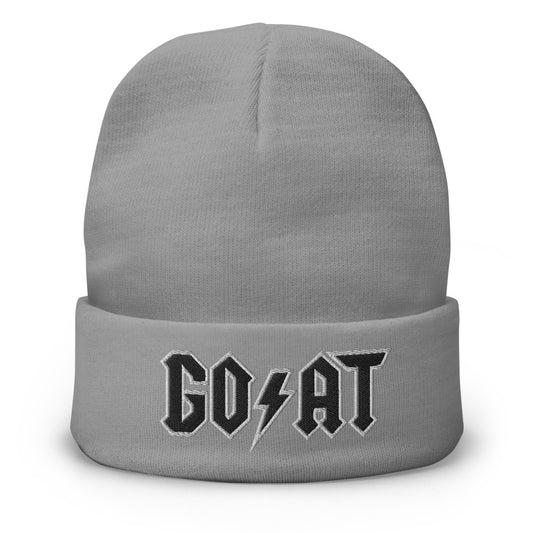 Goat Embroidered Beanie - SneakerOutfits