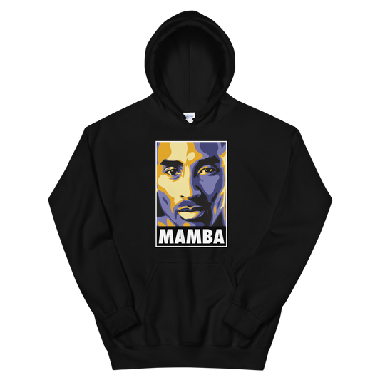 Mamba Portrait black Unisex Hoodie - SneakerOutfits