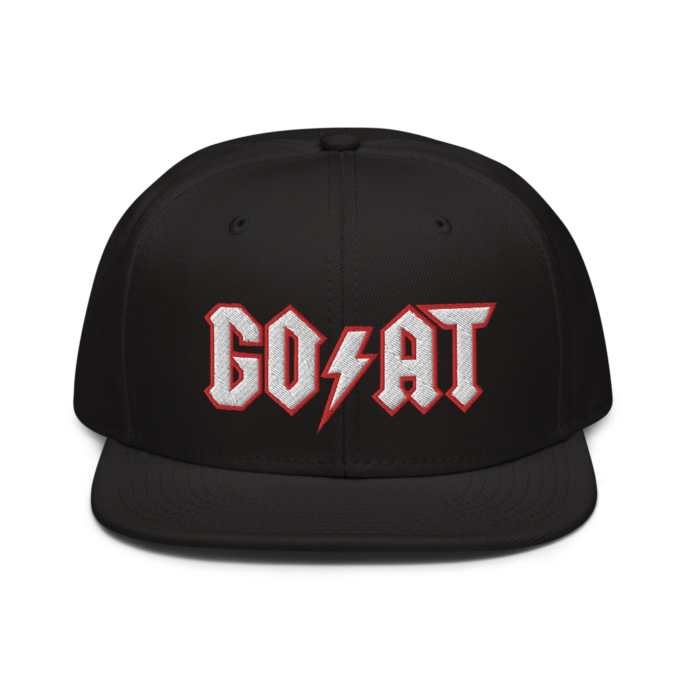 GOAT Black Snapback Hat - SneakerOutfits